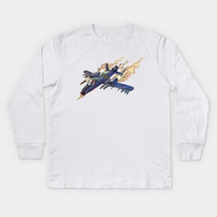 Cobra Rattler is on the Attack! Broskull Rattler v2 Kids Long Sleeve T-Shirt